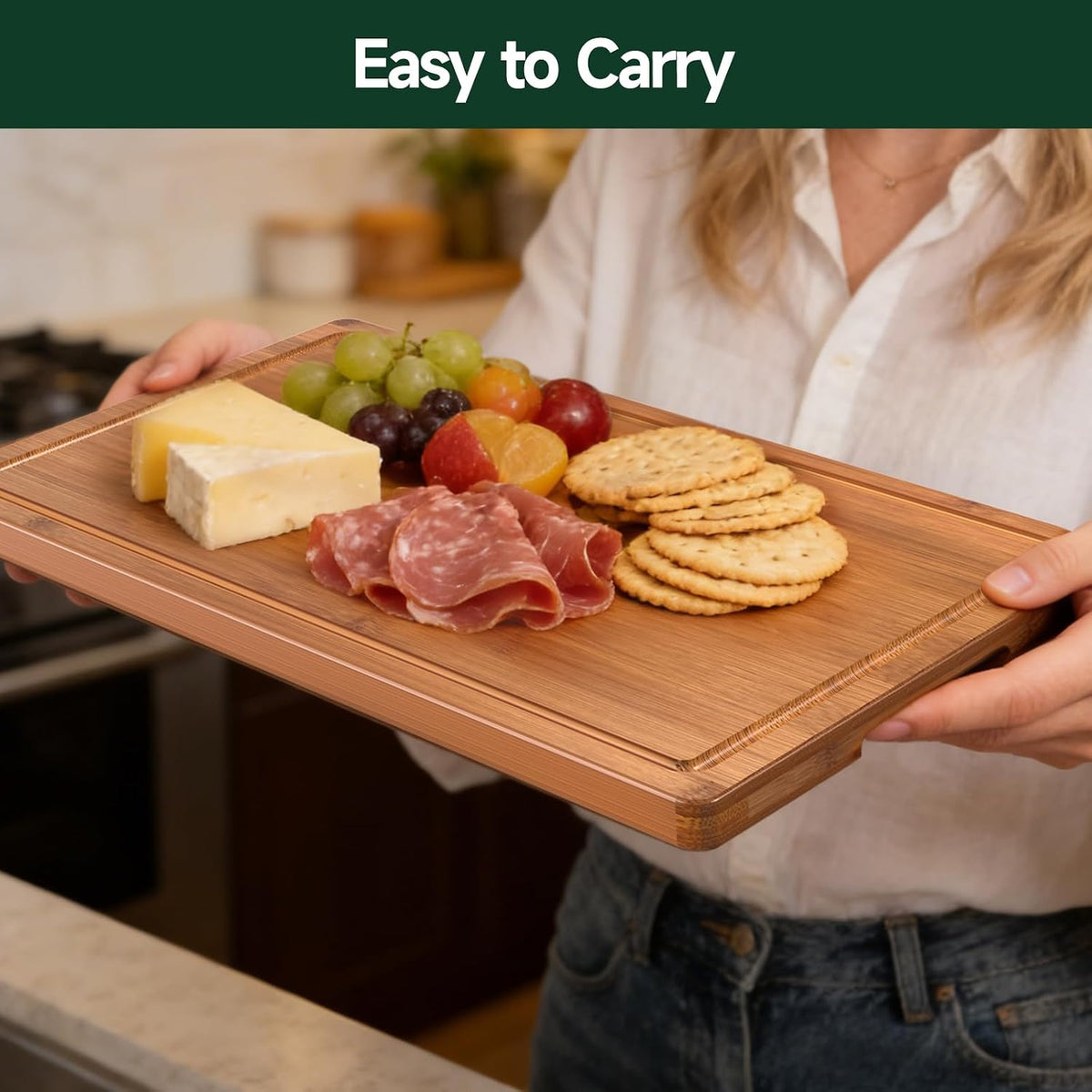 0.6-inch thick profile for stability during heavy chopping