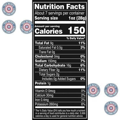 0mg cholesterol, 0g trans fat, no artificial flavors and no artificial preservatives