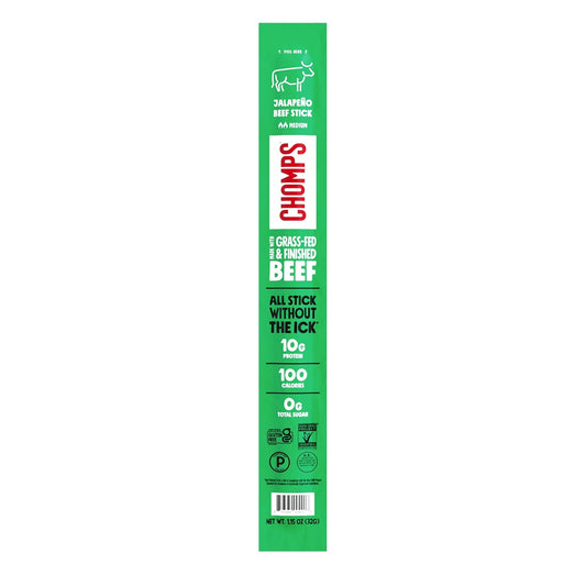 1.15 oz individually portioned grass-fed and finished beef stick
