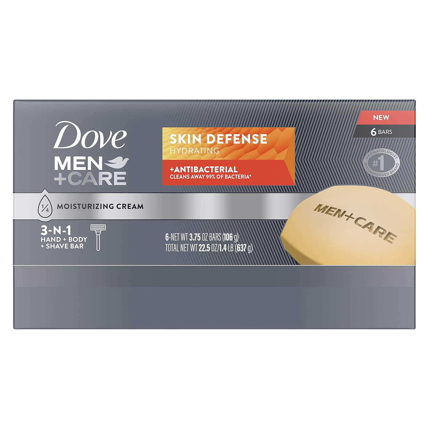 1/4 moisturizing cream formula that hydrates and helps lock in skin's natural moisture