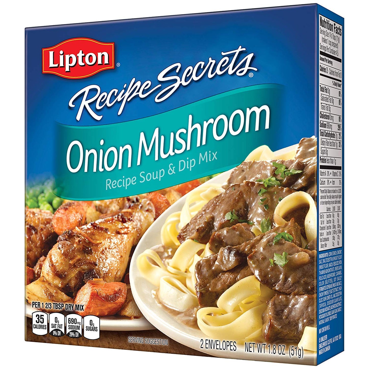1.8 oz single-serving envelope with precise seasoning pre-portioned