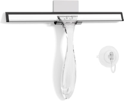 10-inch or 12-inch wide silicone blade for fast, streak-free water removal