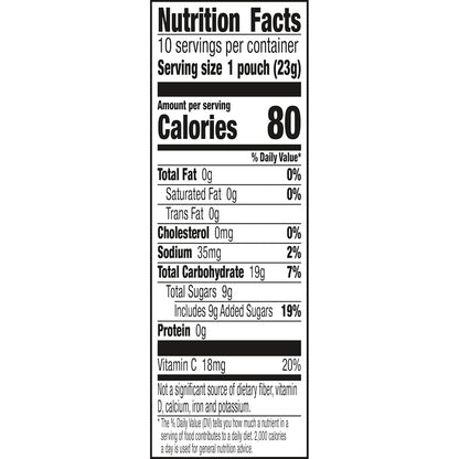 10 individually sealed 0.8 oz treat pouches