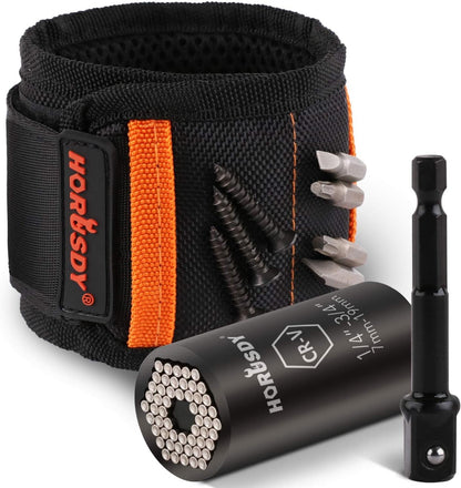 10 strong embedded magnets along 1680d ballistic polyester wristband