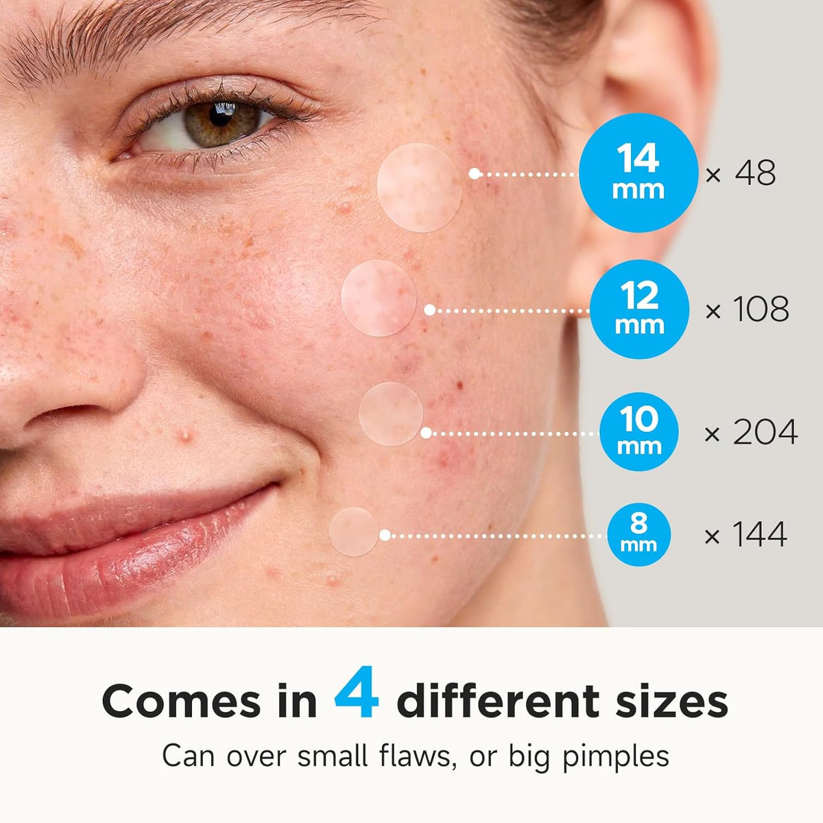 100% hydrocolloid construction with no fragrance, suitable for all skin types including sensitive