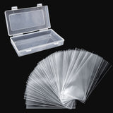 100 Clear OPP Banknote Sleeves with Minimalist Storage Case – Clean Cataloging for Intentional Collectors