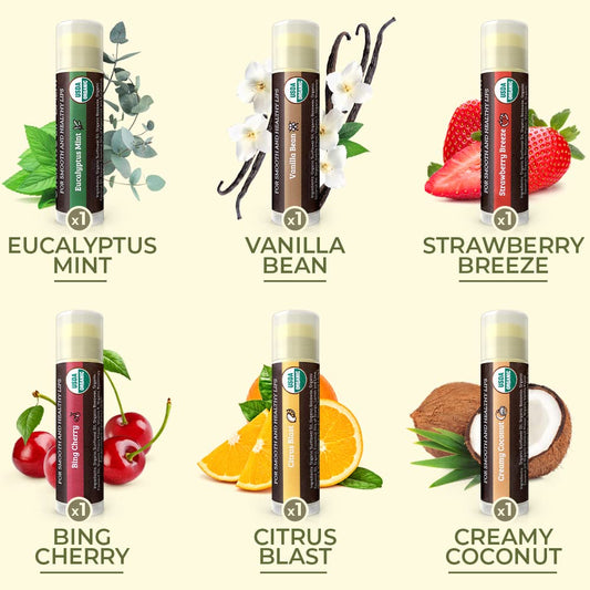 100% usda certified organic ingredient list including sunflower oil, beeswax, coconut oil, and organic essential oils