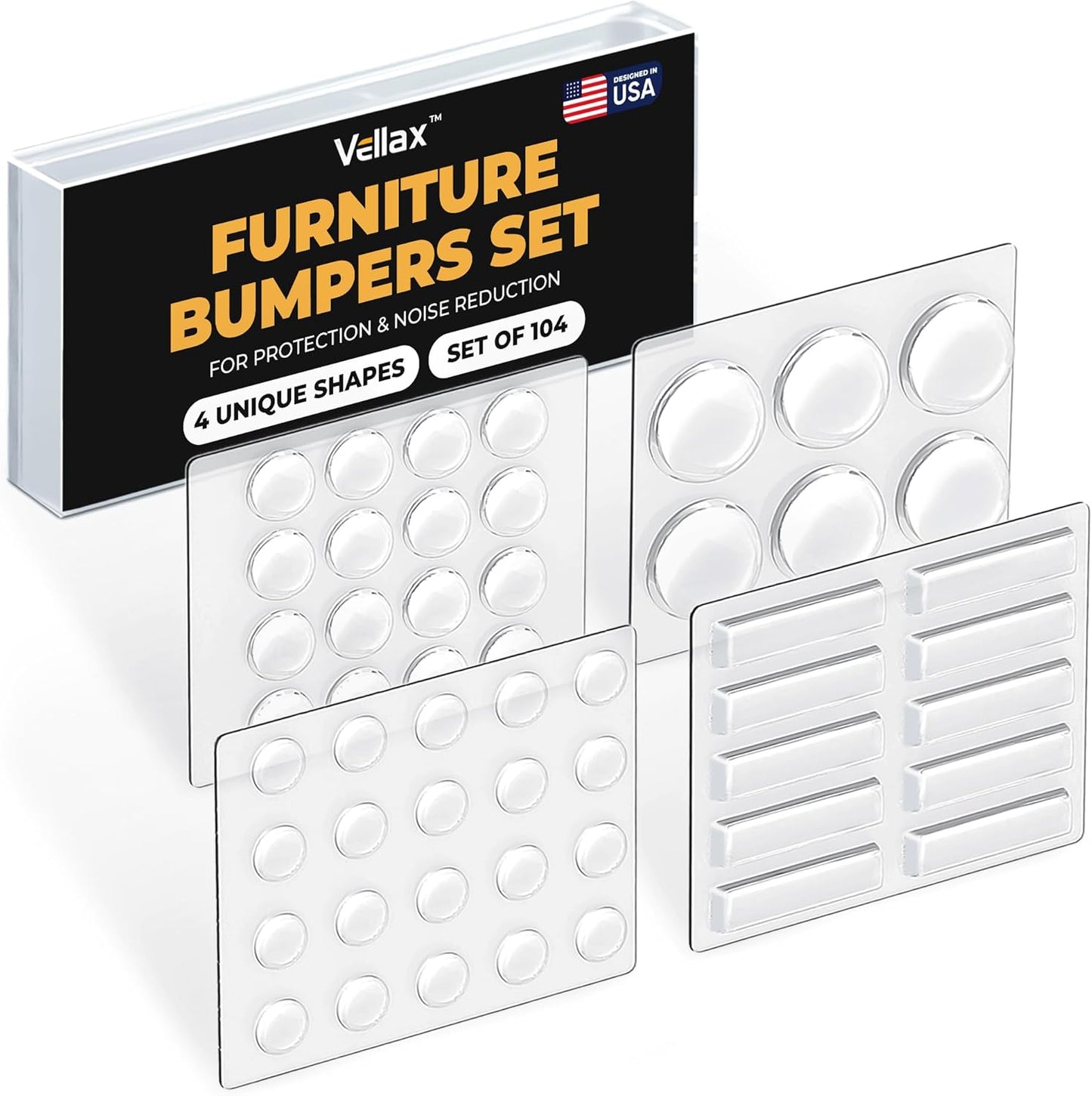 104-piece set (also available in 74, 118, and 128-piece variants) covering whole-home needs