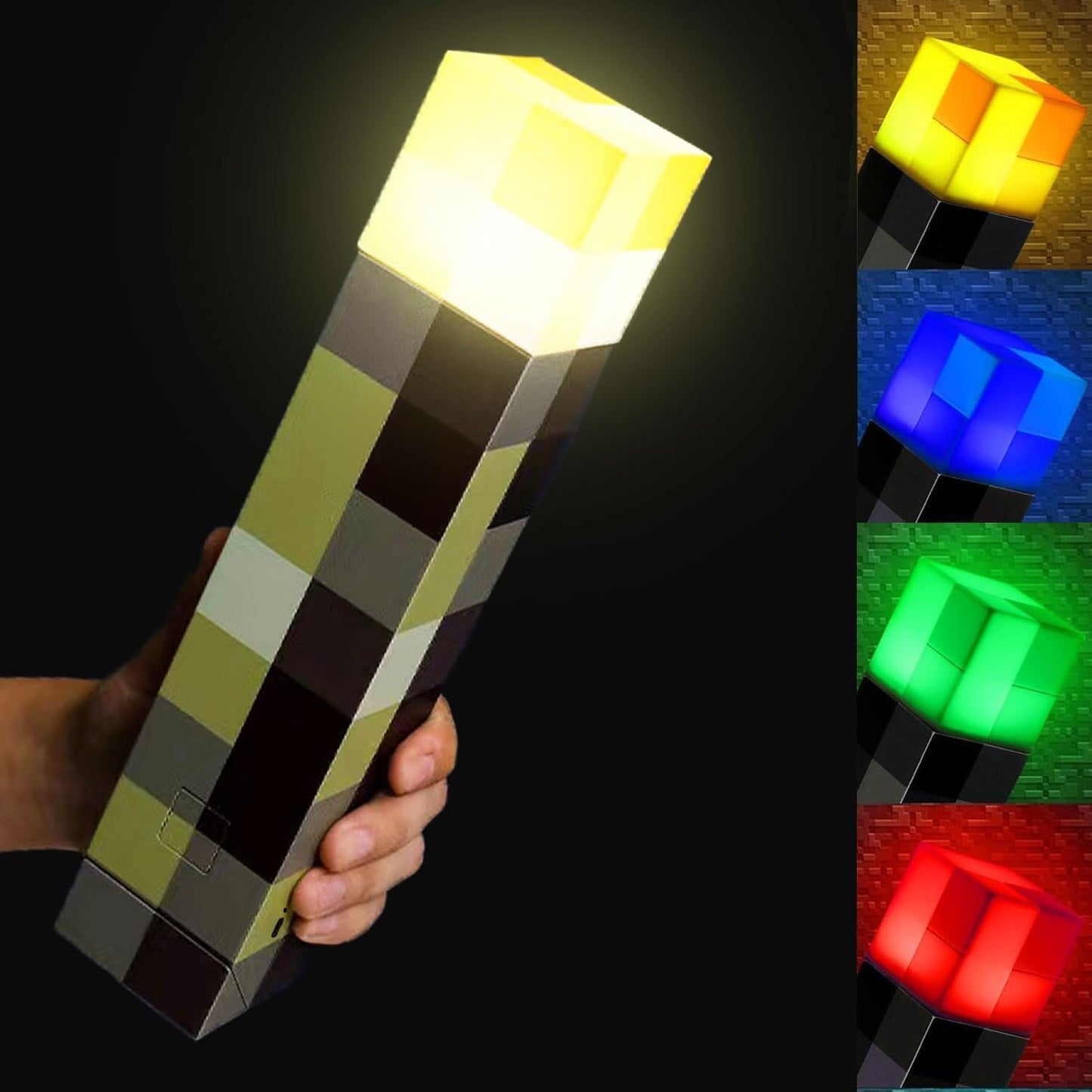 11-inch torch-shaped led body made of high-quality plastic