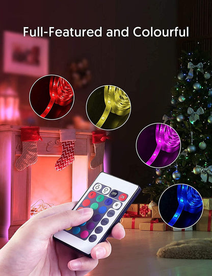 111111 Battery Powered LED Strip Lights – Cozy Bedroom Accent Lighting for Living Room & Reading Nook