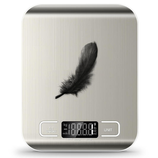 11lb (5kg) maximum weight capacity with 1g / 0.05oz readout accuracy