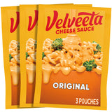 Velveeta Original Cheese Sauce Pouches – Game Day Nacho Cheese Dip for Tailgate Setups and Crowd-Pleasing Party Food