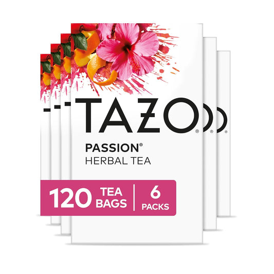 120 total tea bags supplied across six 20-count boxes for long-term use