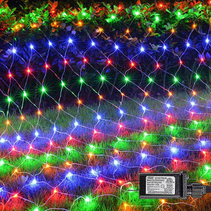 12ft x 5ft mesh net containing 360 led bulbs with 16.5ft lead cable