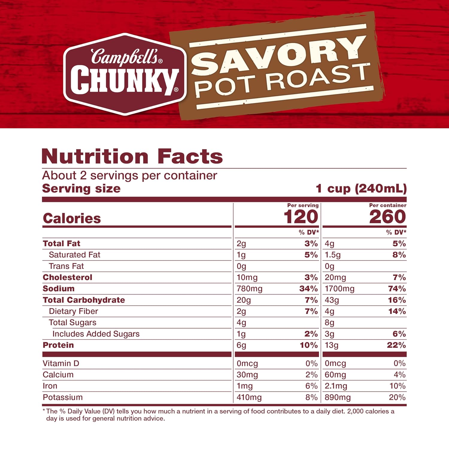 13 grams of protein per can from tender beef