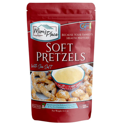 13 oz mix yields 24 servings (6 large pretzels or 48 small pretzel bites)