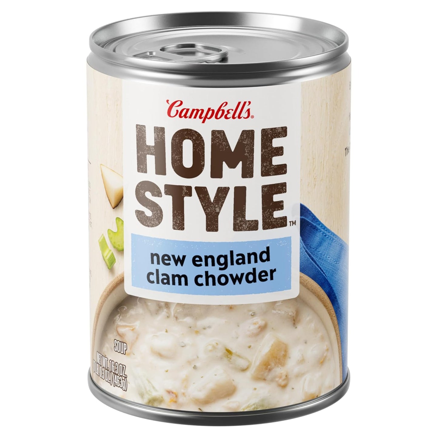 16.3 oz single-serving can of new england clam chowder
