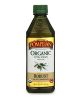 Pompeian USDA Organic Robust Extra Virgin Olive Oil – Low-Heat Sautéing Oil for Family-Safe Everyday Cooking, 16 Fl Oz