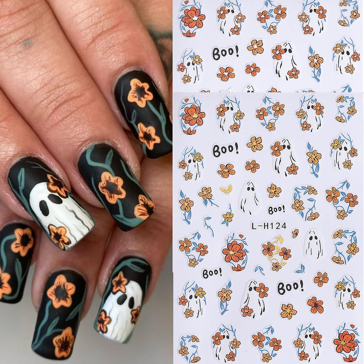 16 style variants across the product line (halloween ghost, 5d halloween styles, gothic skeleton, christmas colorful lights, bohemian, leopard flower, sun star, and more)