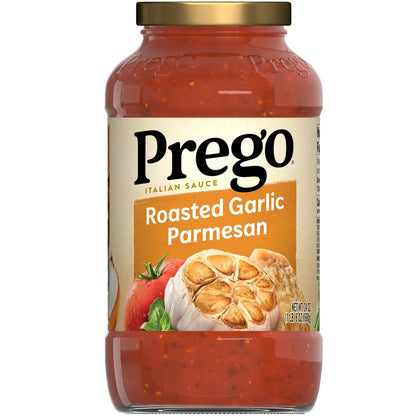 17 product variants spanning flavors (traditional, mushroom, three cheese, roasted garlic parmesan, tomato basil garlic, etc.)