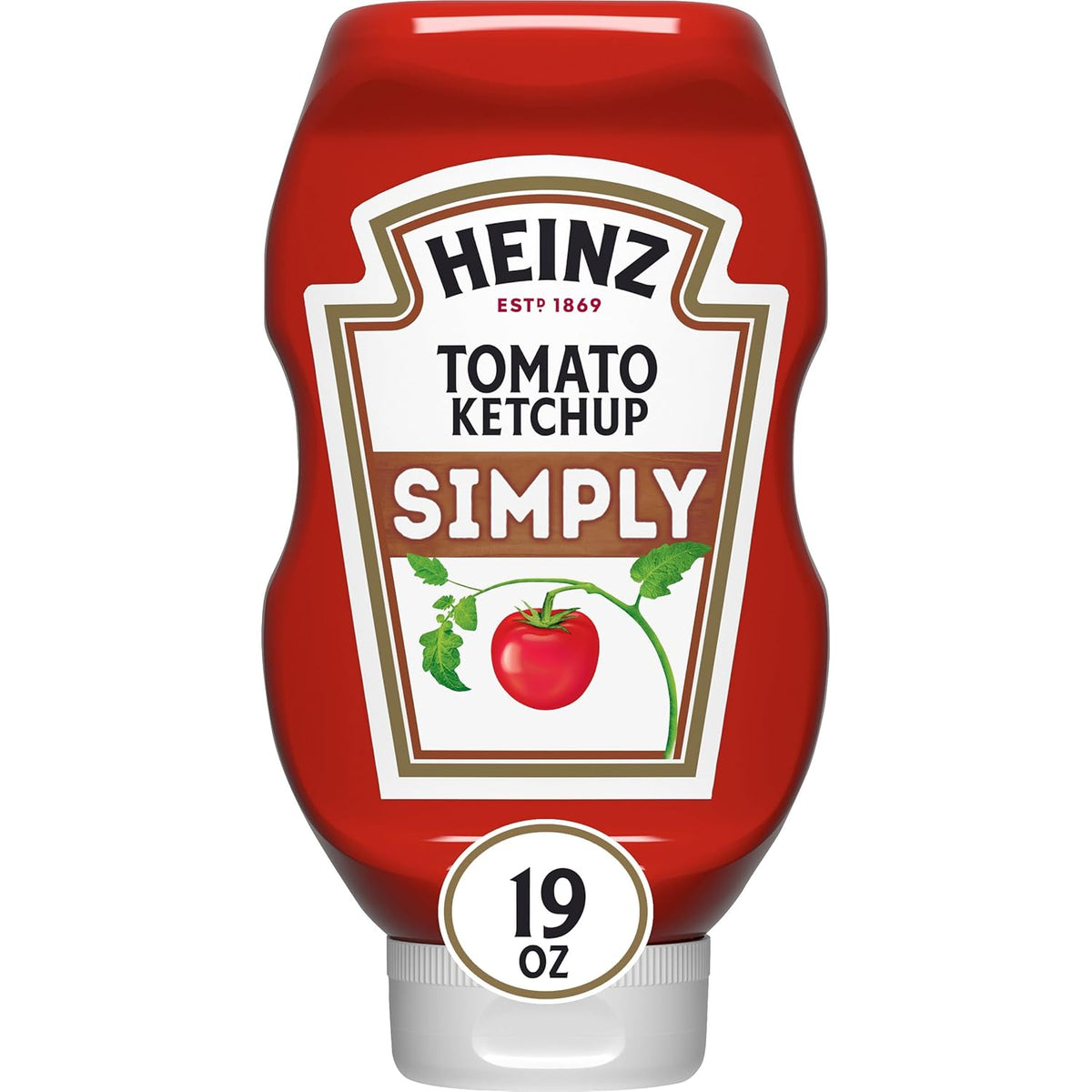 19 oz easy-squeeze plastic bottle with resealable cap