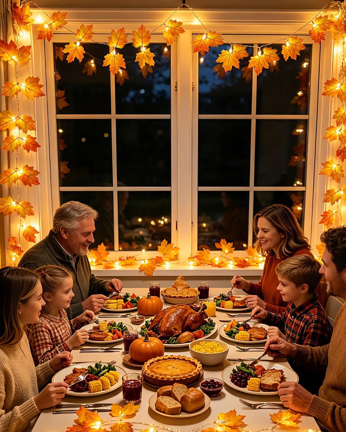 2-Pack Fall Leaf Lights – Minimal Effort Seasonal Accent for Intentional Homes