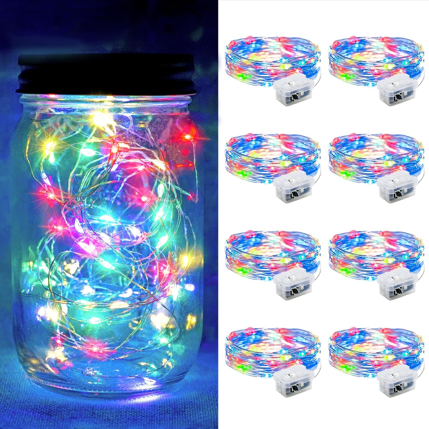 20 micro led bulbs per 7-foot flexible copper wire string