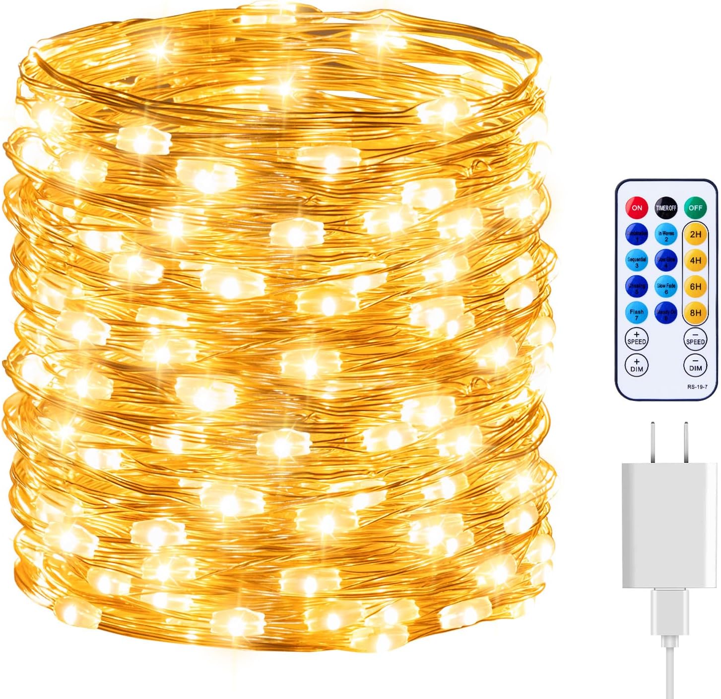 200 leds (with 120 led option) across 65.2 feet with 4-inch bulb spacing