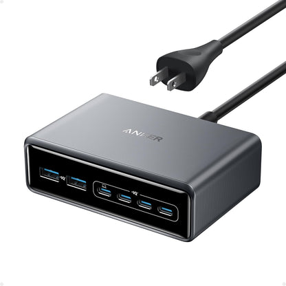 200w total output distributed across 6 usb-c ports