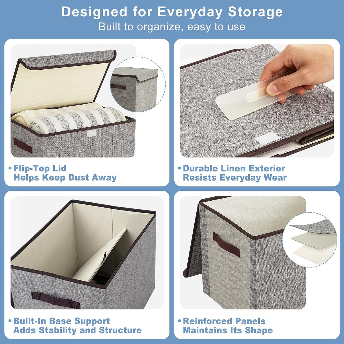 22-quart (large) / 21l (medium) capacity in rectangular 14.6" x 9.5" x 9.5" footprint