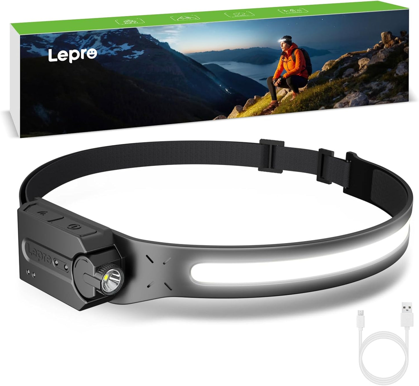 230° wide-angle cob led light bar delivering 350 lumens