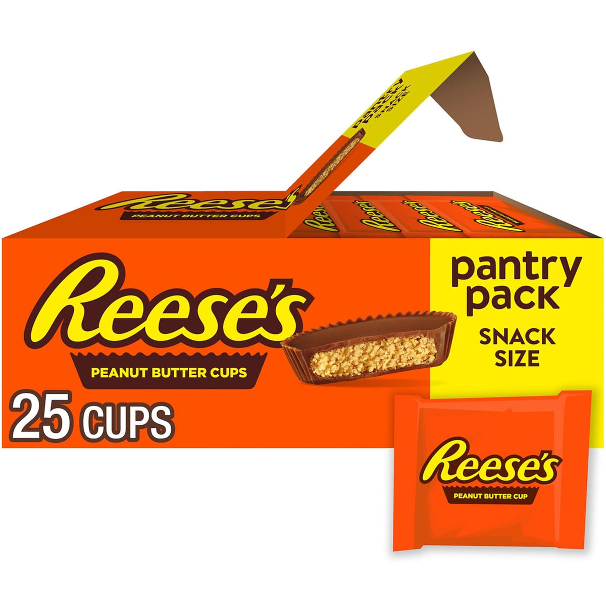 25 individually wrapped 0.55-ounce snack size peanut butter cups