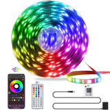 QZYL LED Strip Lights for Kids Room, Cool-to-Touch RGB Lighting with App and Remote Control