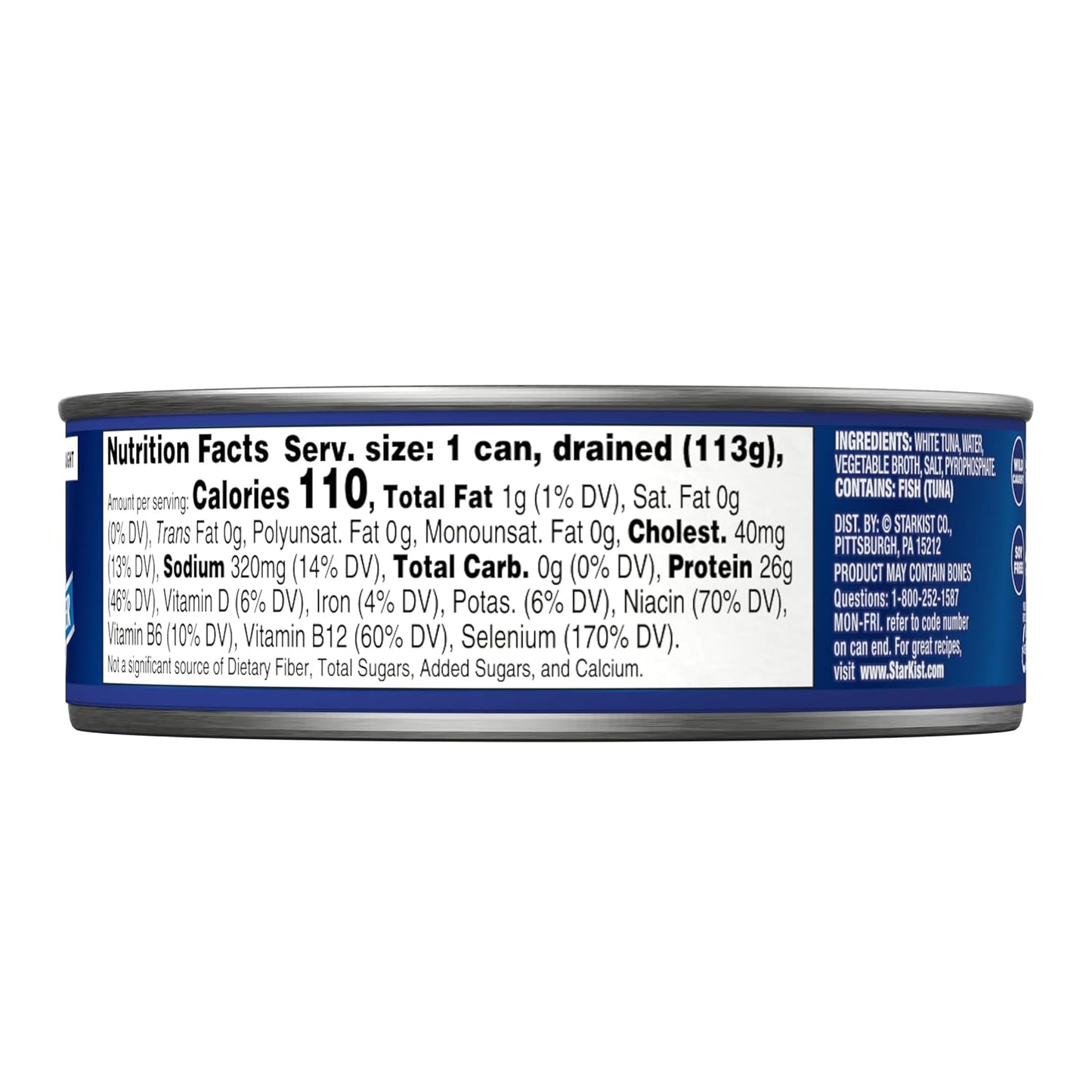 26g protein and 110 calories per serving