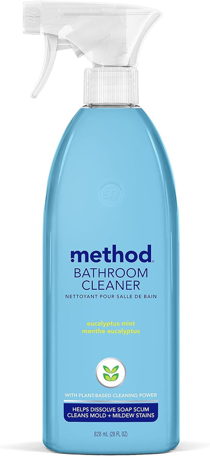 28 fl oz spray bottle with targeted nozzle for shower, tile, tub, and chrome surfaces
