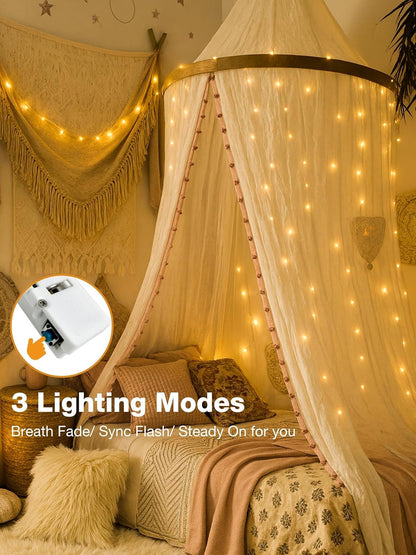 3 lighting modes: breath fade, sync flash, and steady on