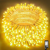 Xmars 300 LED Warm White String Lights – 100ft Cozy Bedroom & Living Room Decor, 8 Modes Indoor Fairy Light with Timer