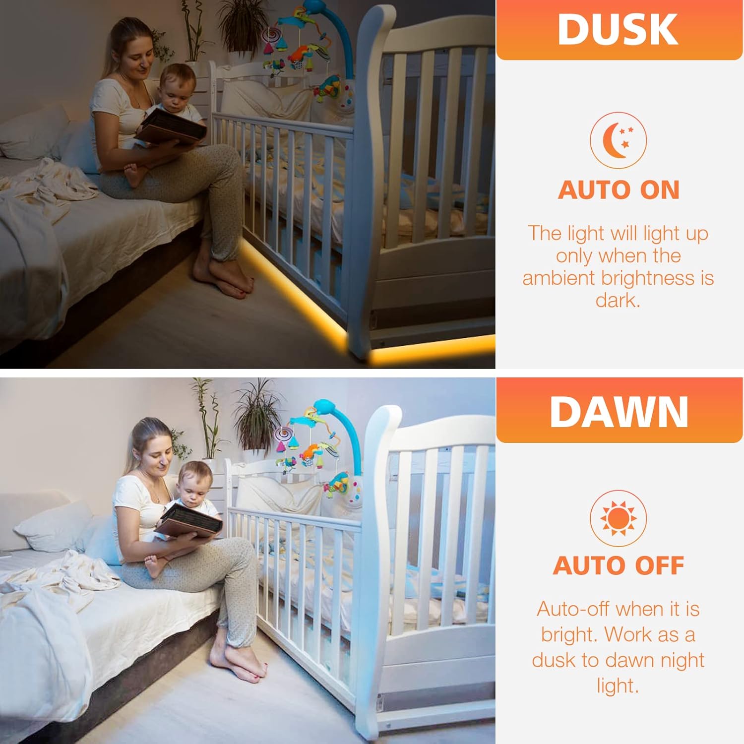 300 smd leds producing 3000k warm white light at 12w with dimmable output