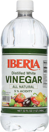 Iberia Distilled White Vinegar – Non-Toxic Cleaner Safer for Homes with Kids and Pets