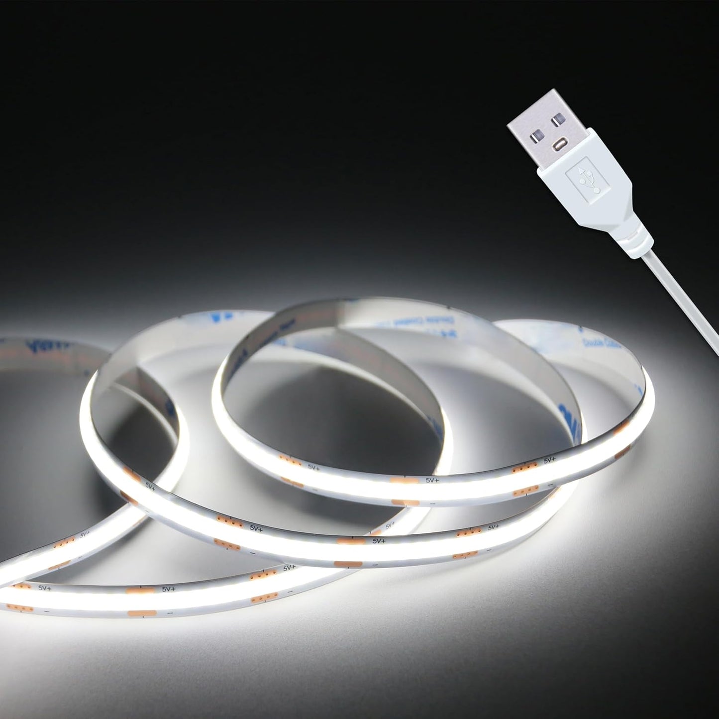320 cob leds on a slim 8mm wide strip for dotless uniform emission