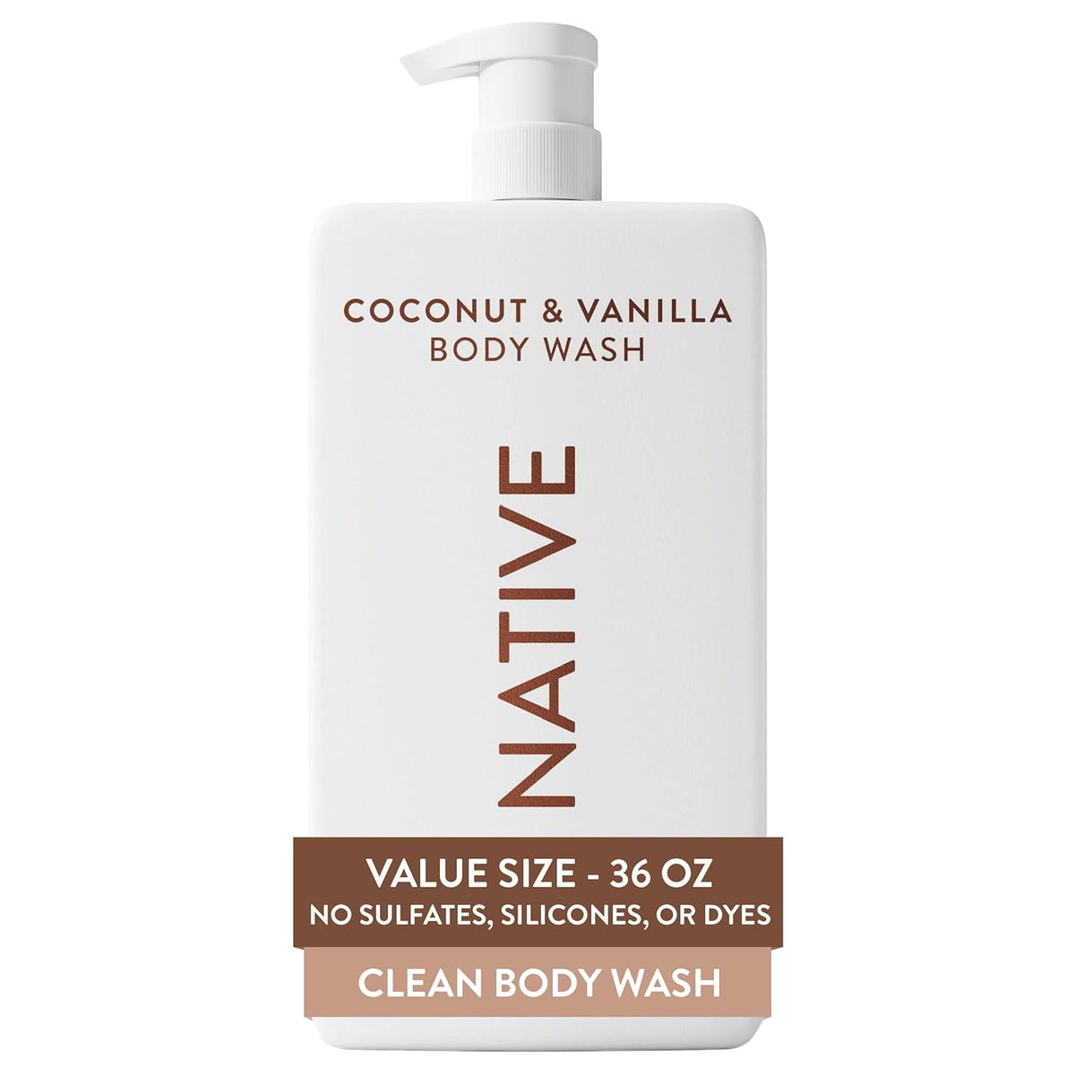 36 fl oz family-size bottle with one-handed pump dispenser