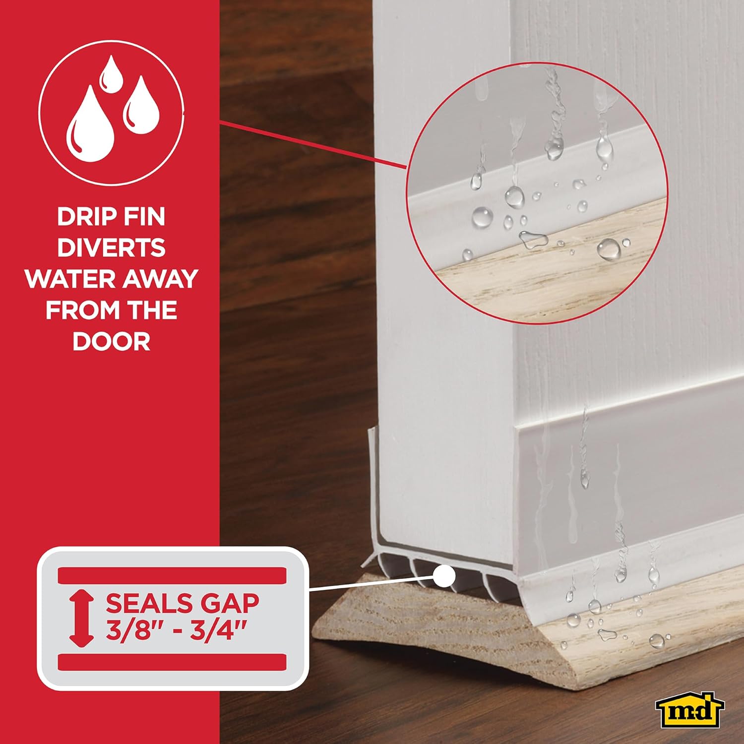 36" length sized for standard exterior doors (32" variant also available)