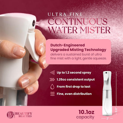 360-degree rotating mist nozzle for hard-to-reach angles