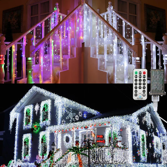 360 led count across 60 drops on a 29ft string for dense, bright coverage
