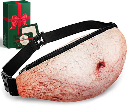 3d digital-printed beer belly/dad bod exterior in three style options (thin hair, muscle, thick hair)