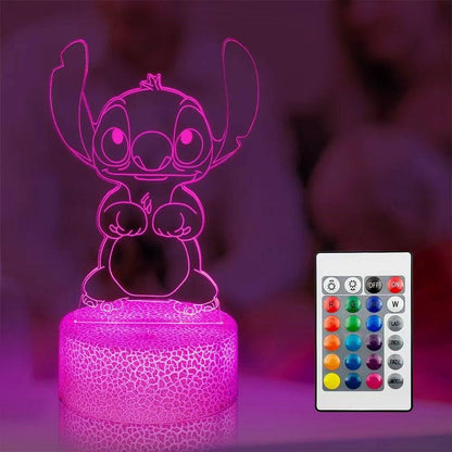 3d optical illusion lamp design creating flat-to-3d visual effect