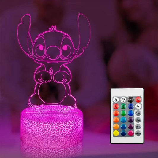 3d optical illusion lamp design creating flat-to-3d visual effect
