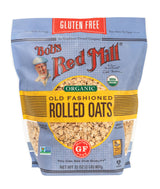 Bob's Red Mill Organic Gluten Free Old Fashioned Rolled Oats – Portable Pantry Essential for Patio and Picnic Menus, 32oz