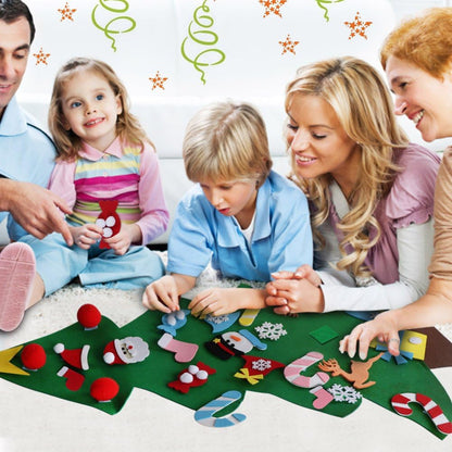 Aytai DIY Felt Christmas Tree – Soft 3mm Felt Construction Safe for Nursery Playroom and Family Living Room