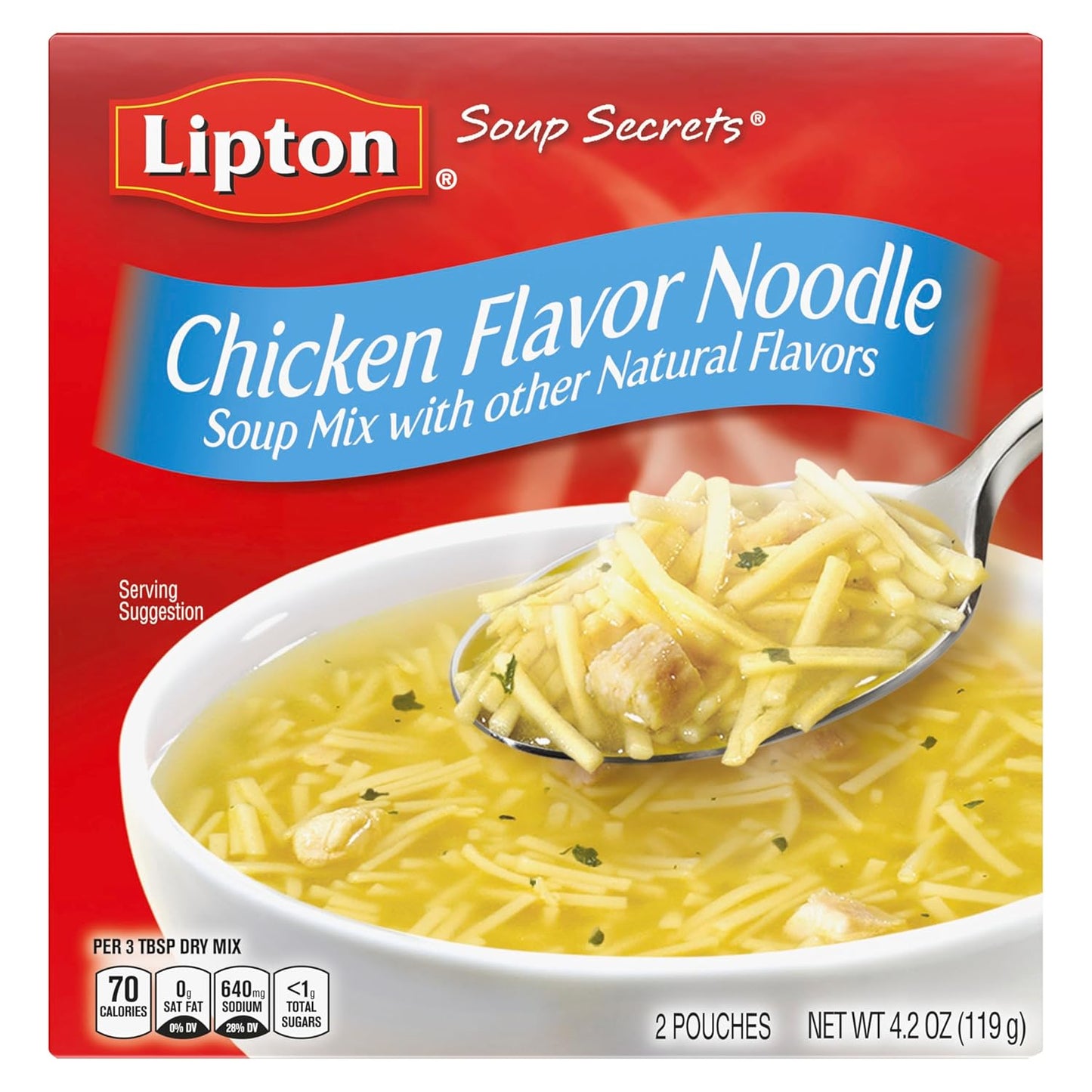 4.2 oz box containing two single-serve envelopes